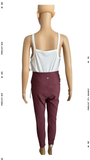 Picot Trim Cotton Blend Rib Bodysuit