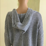 Plus Size Hooded Marled Top